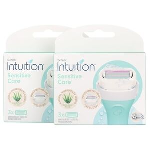 Chic Intuition Sensitive Care Razor - Aqua and White